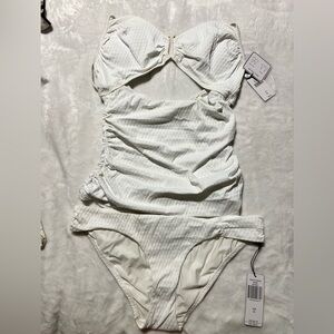 a Che Chic White two Piece Swimsuit